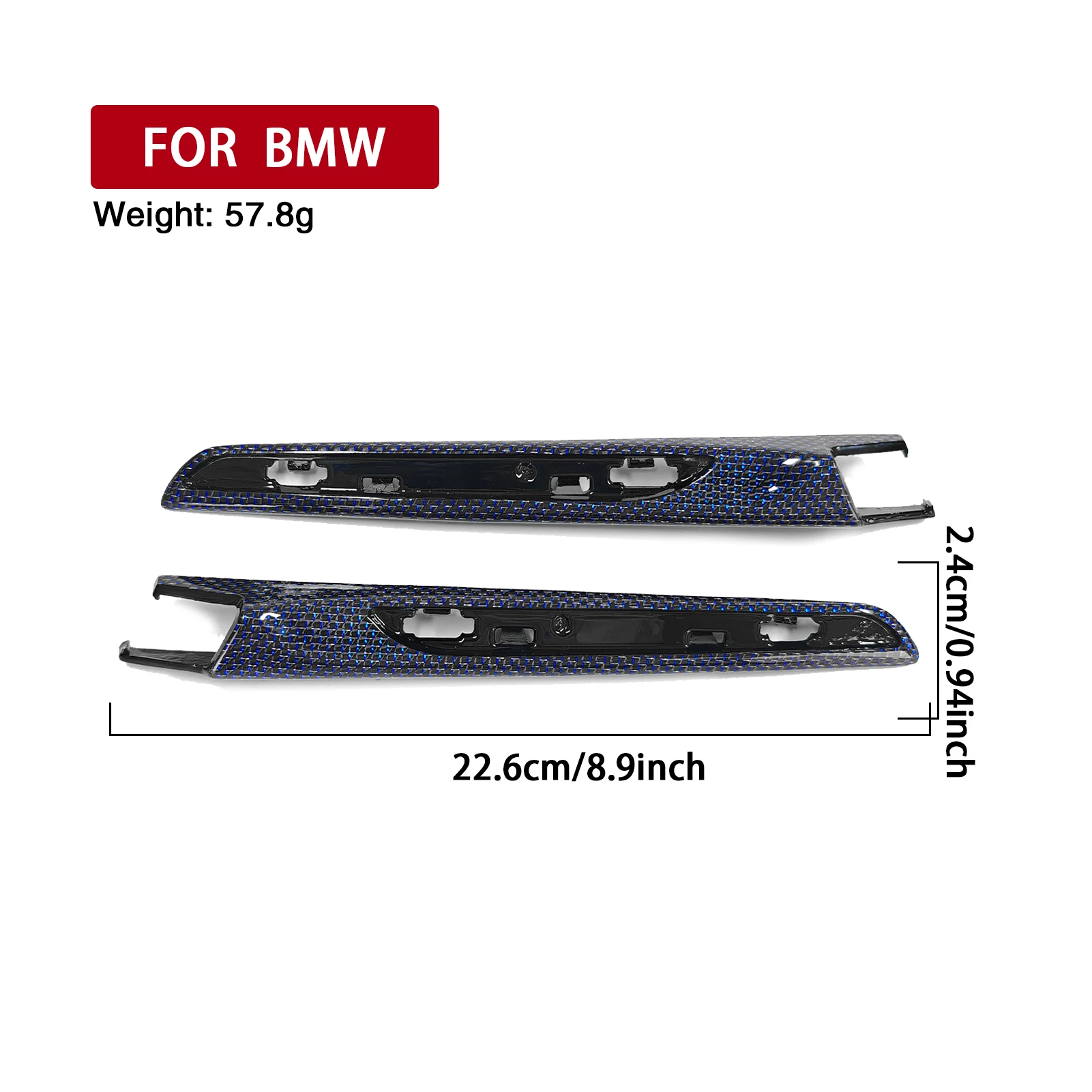 Real Carbon Fiber Interior Decoration Car Accessories Door Side Fender Vent Cover Trim For BMW M3 M4 F80 F82 F83 2015-2020