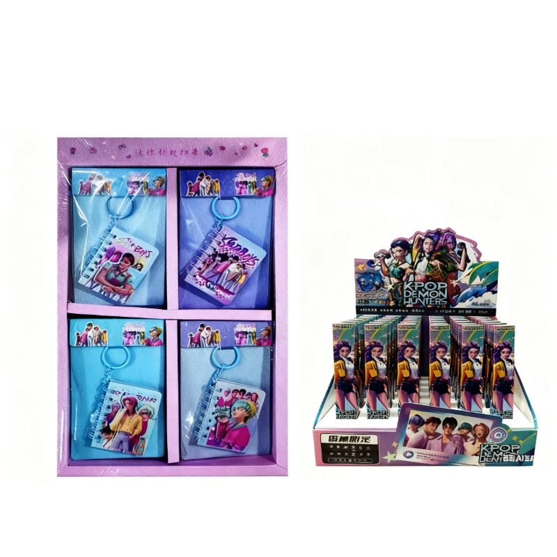 مجموعة أقلام حبر جاف قابلة للسحب من مجموعة Witch Hunter Group Kpop ومجموعة دفاتر ملاحظات كرتونية للطلاب، صندوق أعمى للقرطاسية الكرتونية، هدية للأطفال