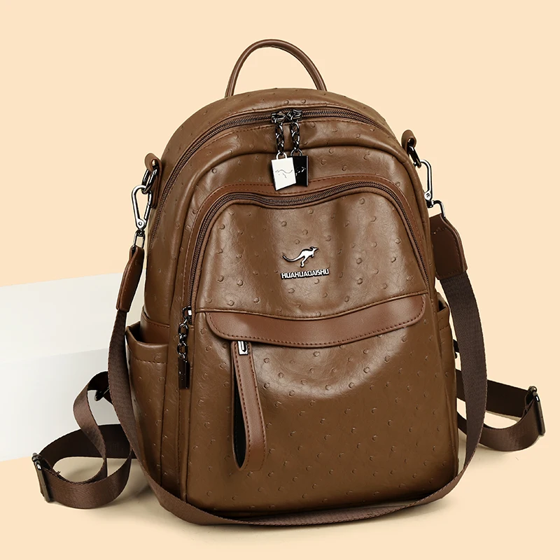 

Новый высококачественный женский рюкзак из искусственной кожи, водонепроницаемый дорожный рюкзак для девочек, сумка для ноутбука, школьная сумка mochilas mujer femininas A