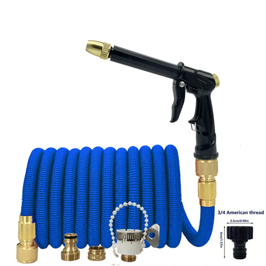 

Garden Water Hose Nozzle Expandable Magic Garden Hose High-Pressure Car Wash Spray Pipe Garden Water Gun Pipe Garden Lawn
