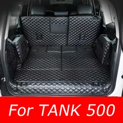 For Great Wall GWM WEY Tank 500 2024 2023 Car Accessories Cargo Liner Specialized  Trunk Floor Mat Waterproof Durable Carpet