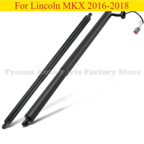 링컨 MKX 2016-2018 용 후면 왼쪽 전기 및 오른쪽 미충전 테일게이트 지지대 로드, FA1BR402A55BA, FA1BR402A74AB, 2 개