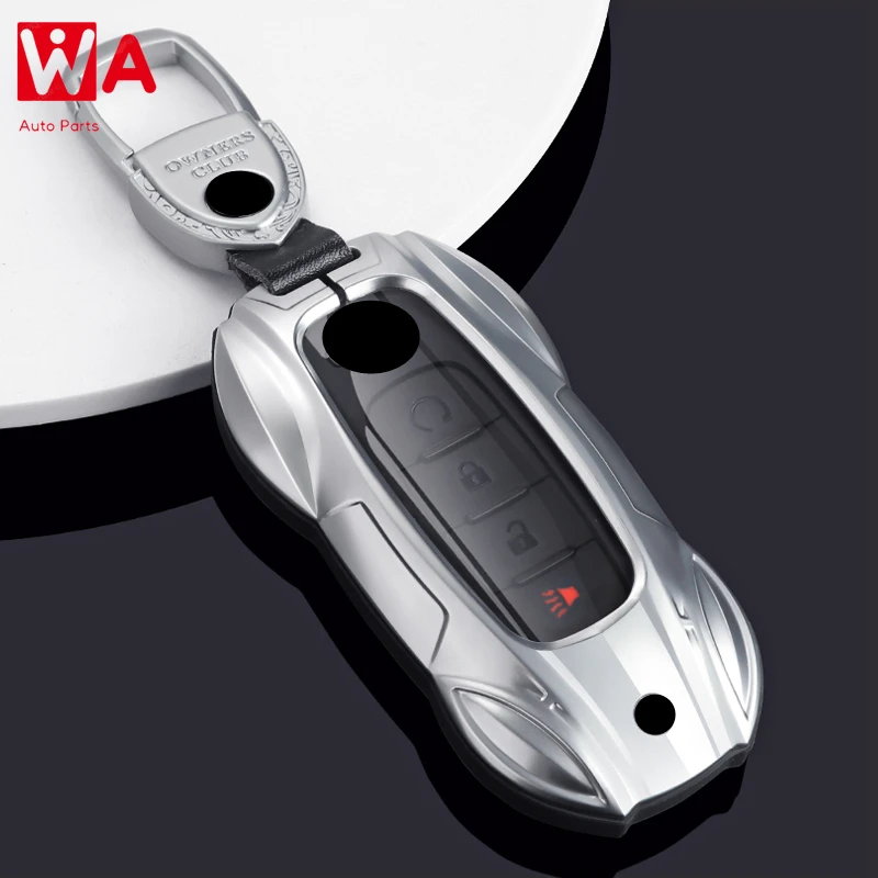 

Metal Car Remote Key Cover Case Holder Shell Fob For Nissan New Altima Sylphy X-Trail E-Power Qashqai Third Gen Kicks Ariya 2024