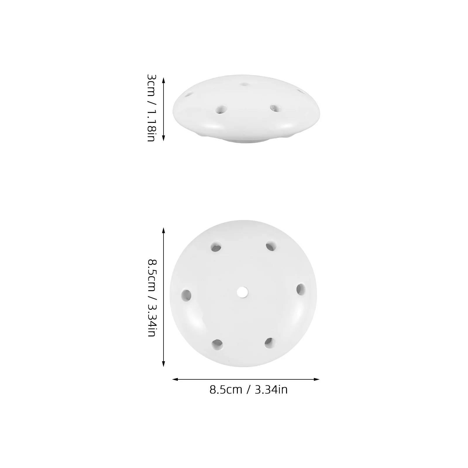 سدادة مصفاة سدادة مبولة من السيراميك بدون رذاذ حواف مرتفعة تركيب سريع ديكور حمام مناسب عالميًا #2