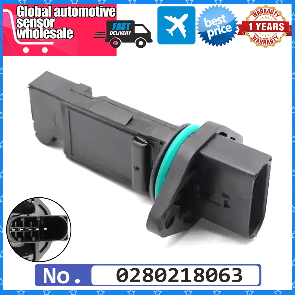 

1x MAF Mass Air Flow Meter Sensor For Seat Exeo Ibiza Leon Toledo For Skoda Octavia 0280218063 06A906461L 0280218064