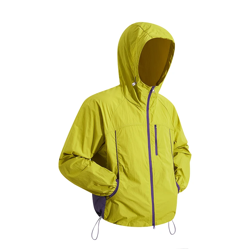 

Sun Protection Hooded Jacket Men Women Summer Patchwork Color Fishing Hunting Clothes 2026 Quick Dry Skin Jackets Windbreaker