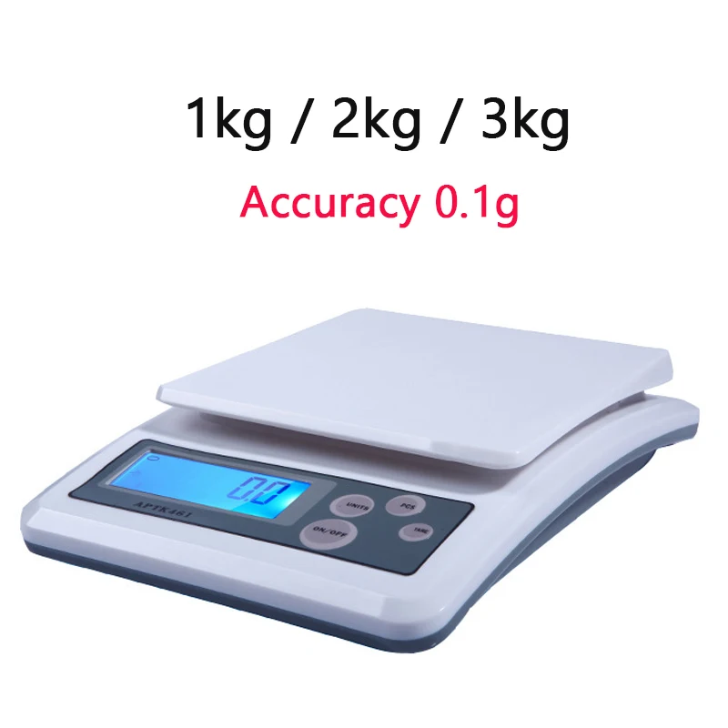 

BT-461 Electronic Scale for Home Use Small Gram Scale Commercial Food Counting 0.1kg Kitchen Baking 1kg 2kg 3kg High-precision