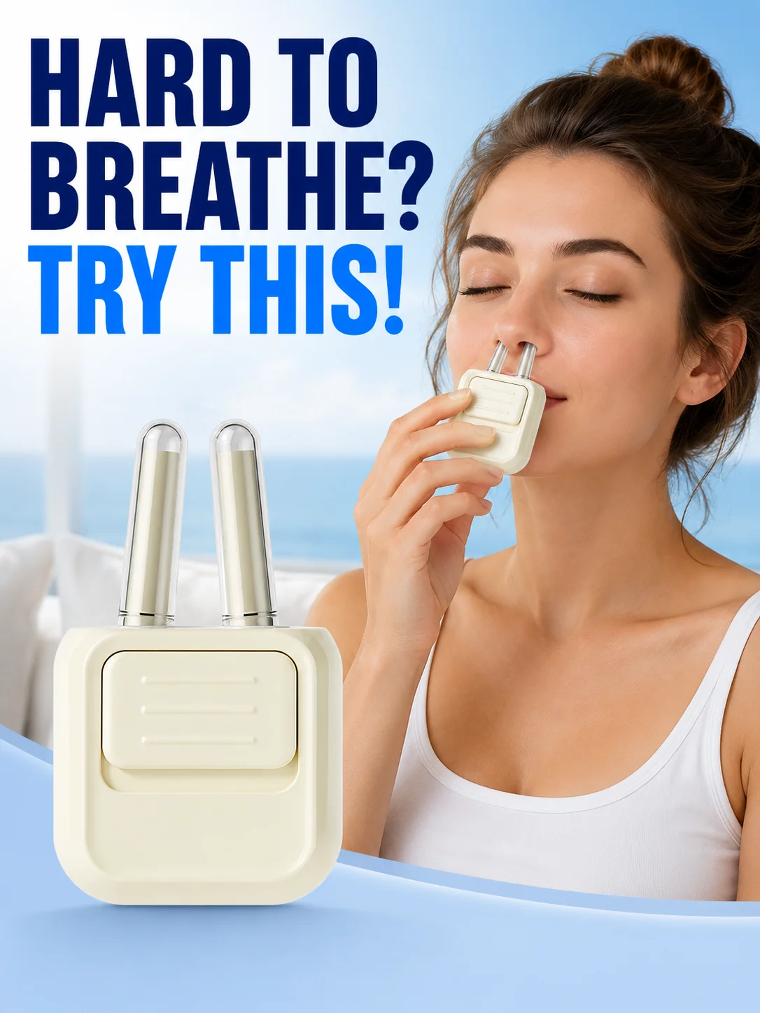 Smart Nasal Phototherapy Device Red Light Nose Care Tools Relief for Nasal Congestior Sneezing and Runny