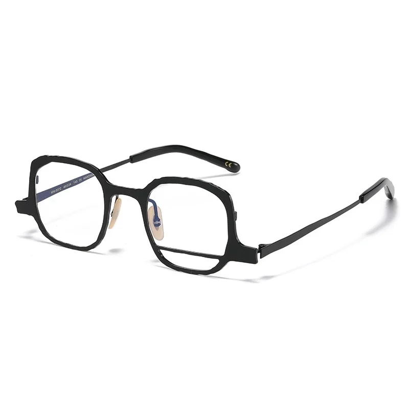 Belight Optical ญี่ปุ่น Dissymmetry Design Vintage Retro Handmade Pure Titanium กรอบแว่นตาเลนส์ MM0072
