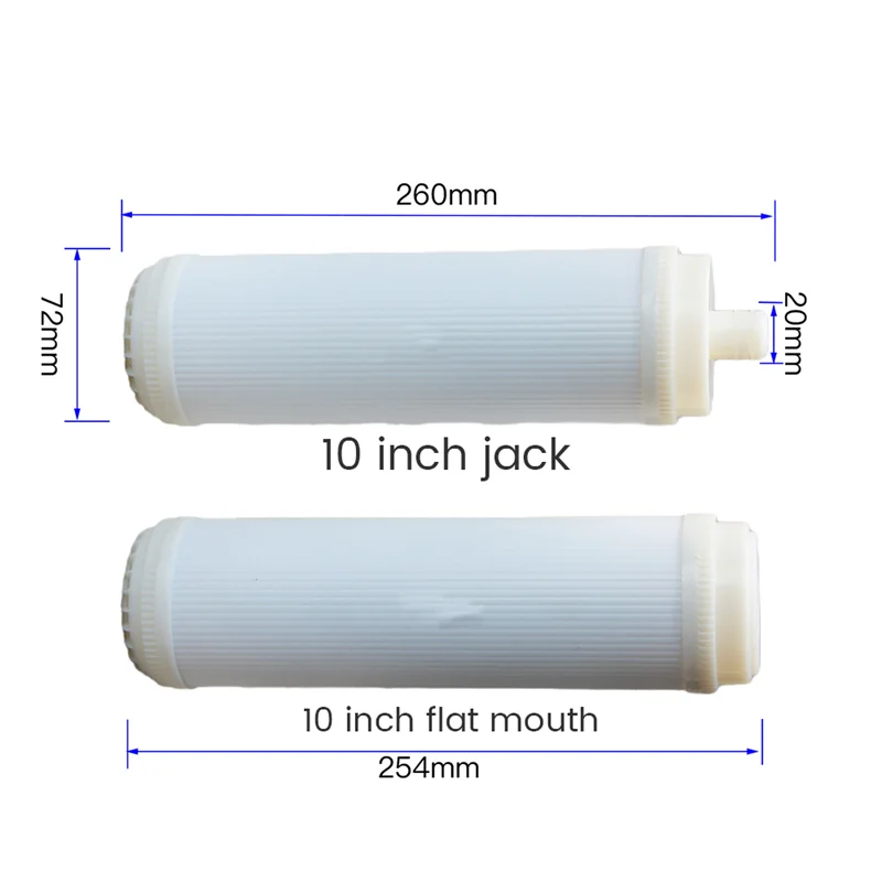 10 Inch Flat Type UF Hollow Fiber Ultrafiltration Membranes Filter 0.01 Micrometre High Flow Membrane UF Dry