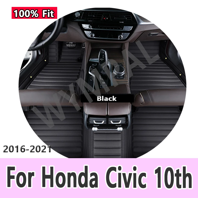 

Автомобильные коврики, ковры в багажник для Honda Civic 10 2021 2020 2019 2018 2017 2016, автомобильные аксессуары для интерьера, автомобильные транспортные средства