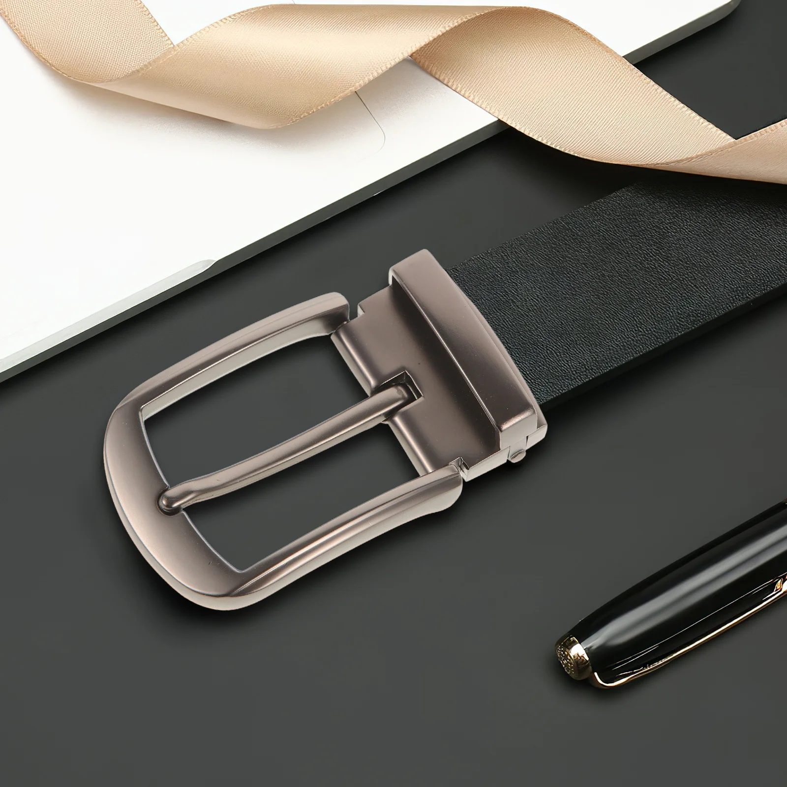 Fibbia per cintura in metallo in lega per uomo Fibbia in vita di ricambio durevole retrò adatta per jeans, occasioni, accessori per abiti da uomo