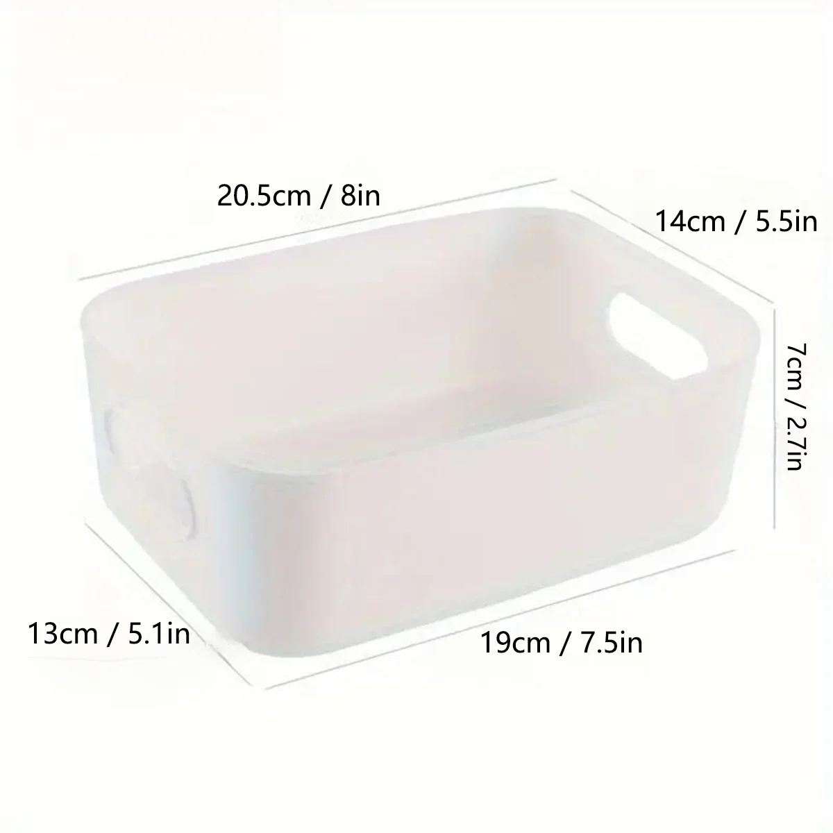 

10pcs Large Capacity Storage Box with Cover Household Plastic Toy Storage Basket Snack Sundries Storage Box Desktop Organizer