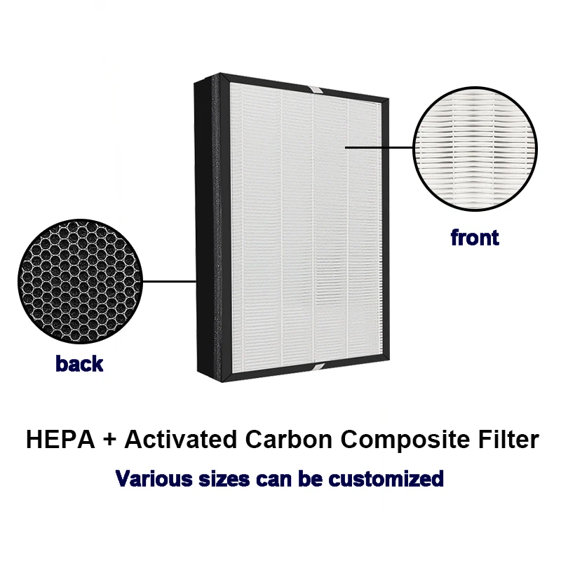 A401 A402 A403 HEPA Filter with Activated Carbon Filter for Boneco P400 Air Purifier Pre Filter Free 375х280х42mm