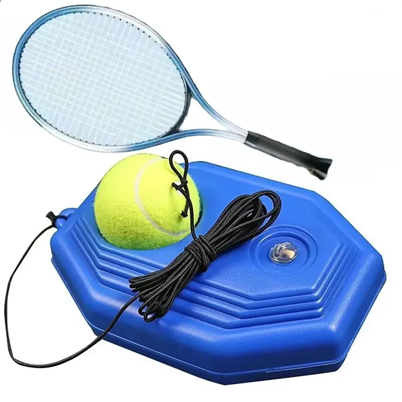 1 Set Tennis Trainer Single Player With Line Rebound Self Training Artifact Beginner's One Person Tennis Racquet Children's Suit