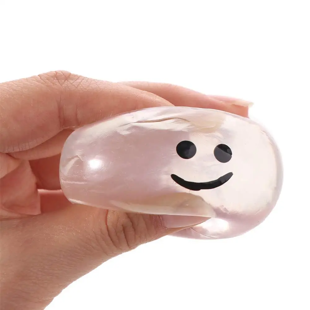 2pcs Squeezing Acne TPR Crystal Ball Solid Transparent Water Ball Pinching Toy Creative Realistic Bubble Octopus Pinching Toy