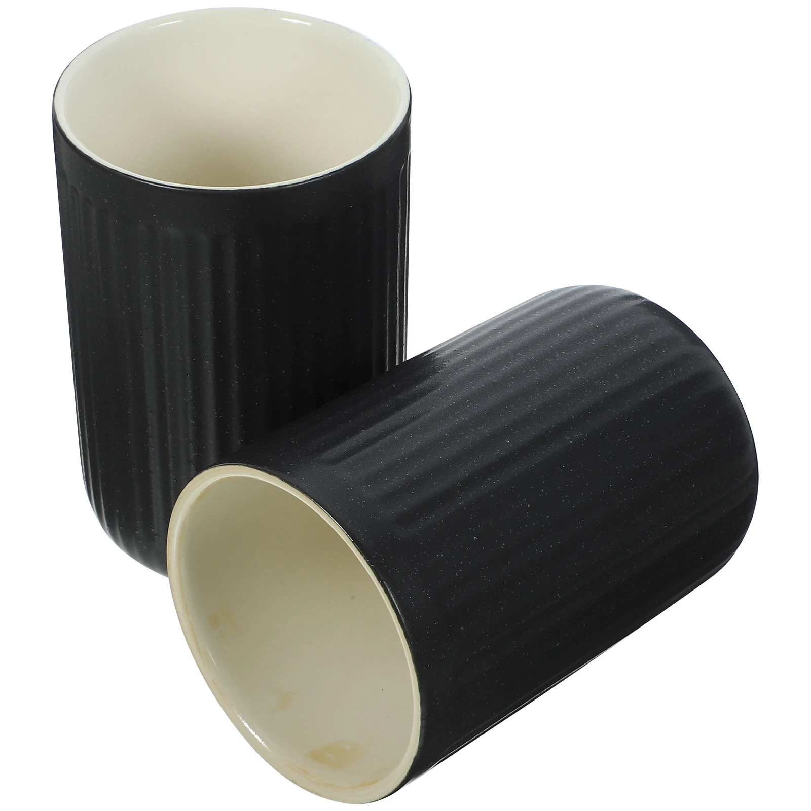 

2pcs Retro Ceramic Toothbrush Cups 300ML Bathroom Mugs Mouthwash Cup Toothpaste Cups Travel Portable Lightweight
