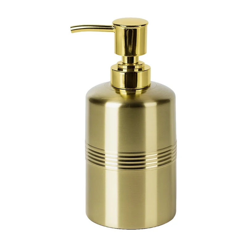 

Gold Liquid Soap Dispenser Pump Bottle for Bathroom and Kitchen Sink – Holds Soap, Lotion, Sanitizer