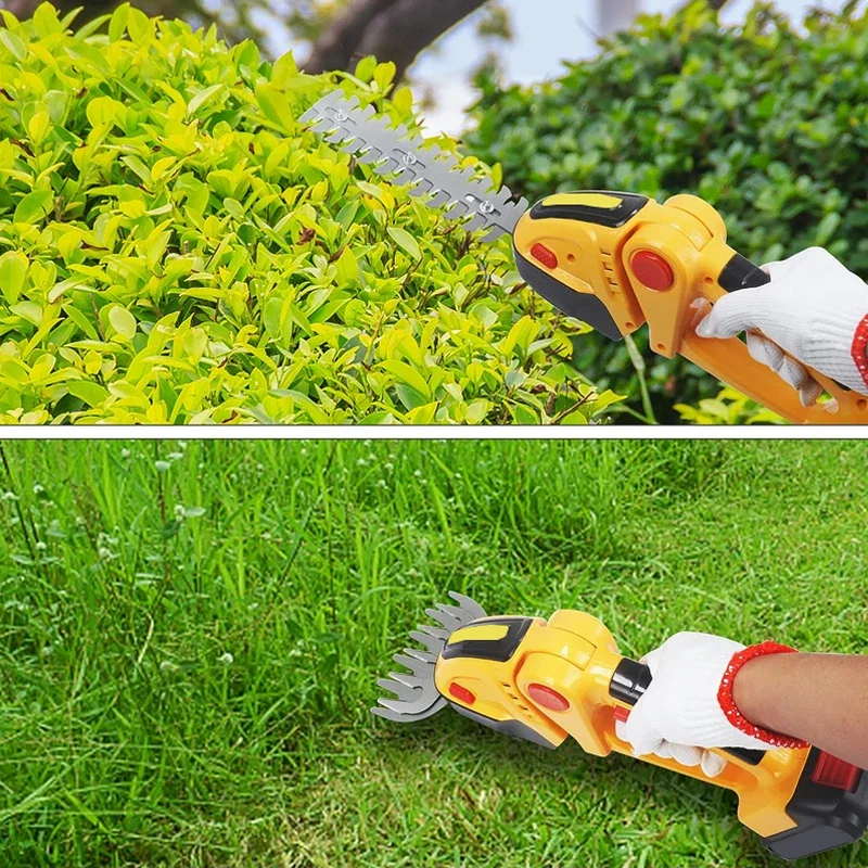 2 in 1 Cordless Electric Hedge Trimmer Grass Shear for Makita Lithium Battery Handheld Shrub Weeding Pruning Mower Garden Tools