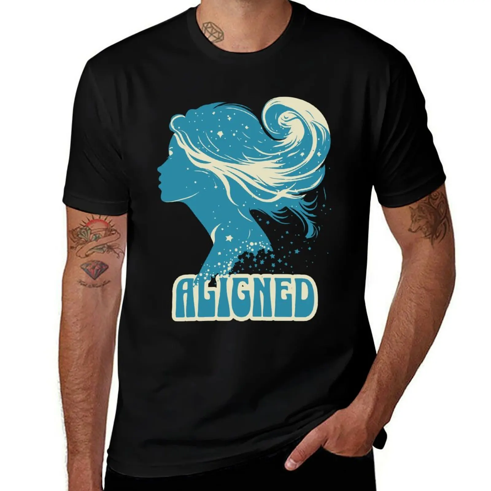 Abraham Hicks Aligned - Positive Mindset Quote T-Shirt Soft Durable Cotton T-Shirt