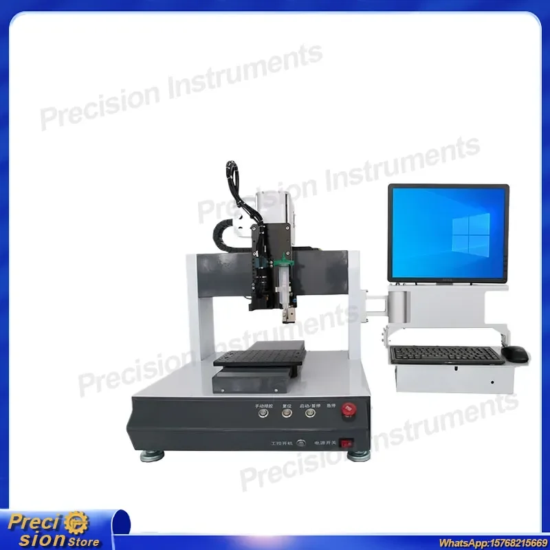 For Single Station High Speed Visual Glue Dispenser Desktop Fully Automatic SMT Adhesive Coating Machine with Glue Rubbing