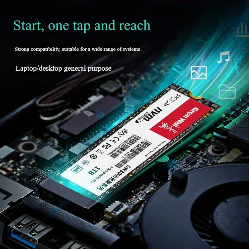 Great Wall SSD SATA 512g Solid State Drive M.2 High Speed Nvme Desktop Laptop Pcie Genuine SSD