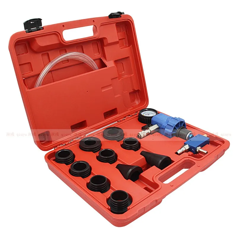 

Car Radiator Coolant System Vacuum Pressure Tester Antifreeze Refiller Purge Kit