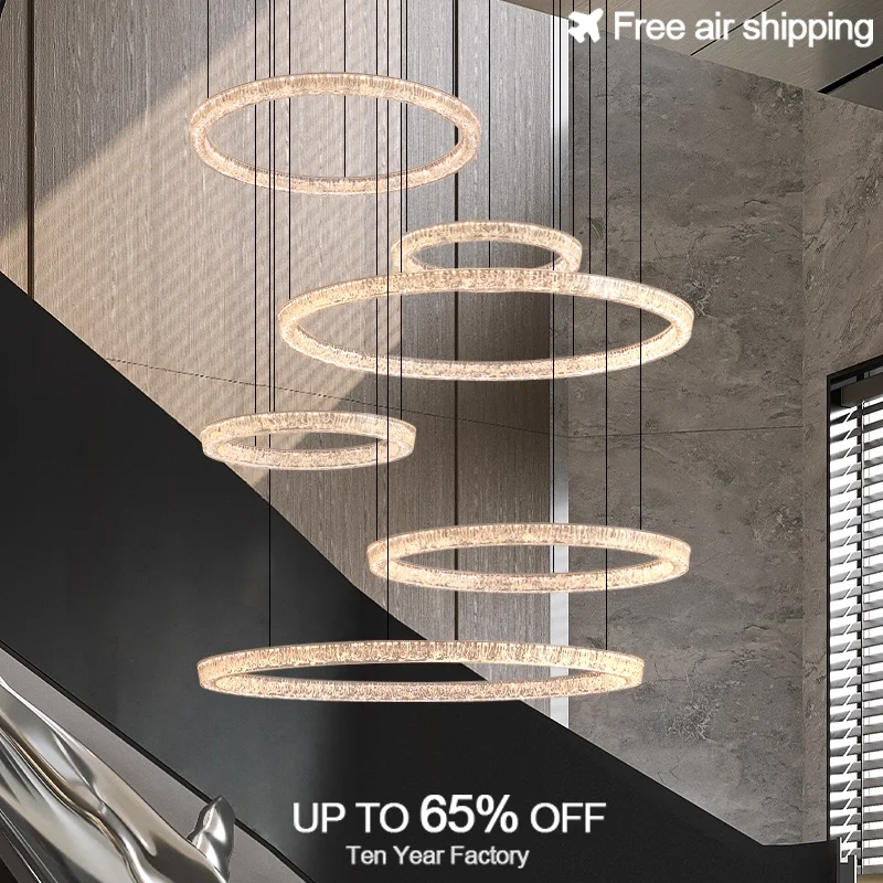 

Vintage Hanging Pendant Light with K9 Crystal Drops and Wireless Remote for Dining and Bedroom Interior Decor