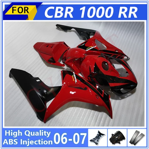 オートバイフェアリング CBR1000RR CBR1000 2006 2007 年モト成形フェアリングキット CBR 1000 RR 06 07 ボディワークボディフレームハウジング