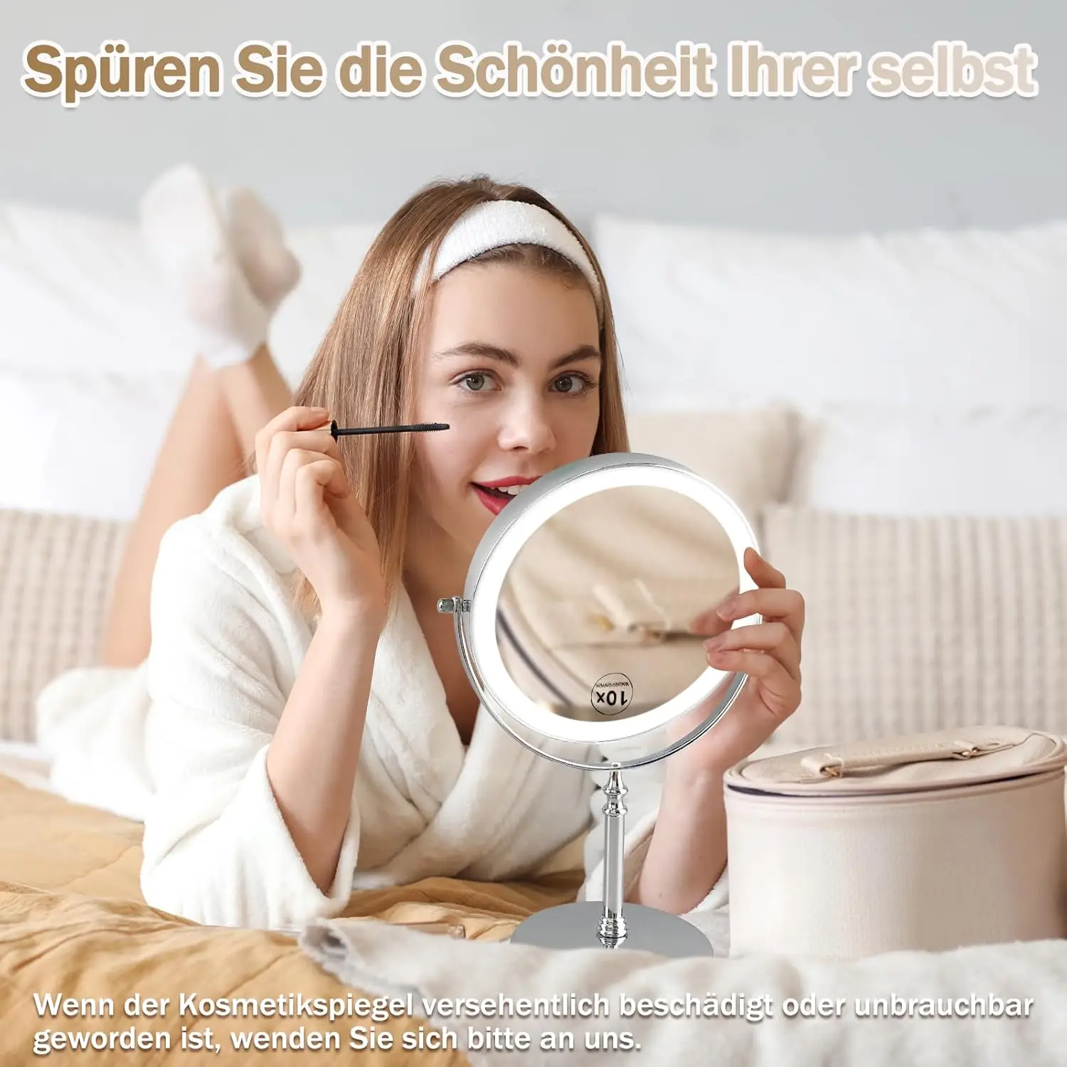 LED الغرور ضوء قابلة للشحن ملء الضوء لخزانة غرفة نوم سطح المكتب ماكياج ملء الضوء أضواء مرآة داخلية مزدوجة الجوانب