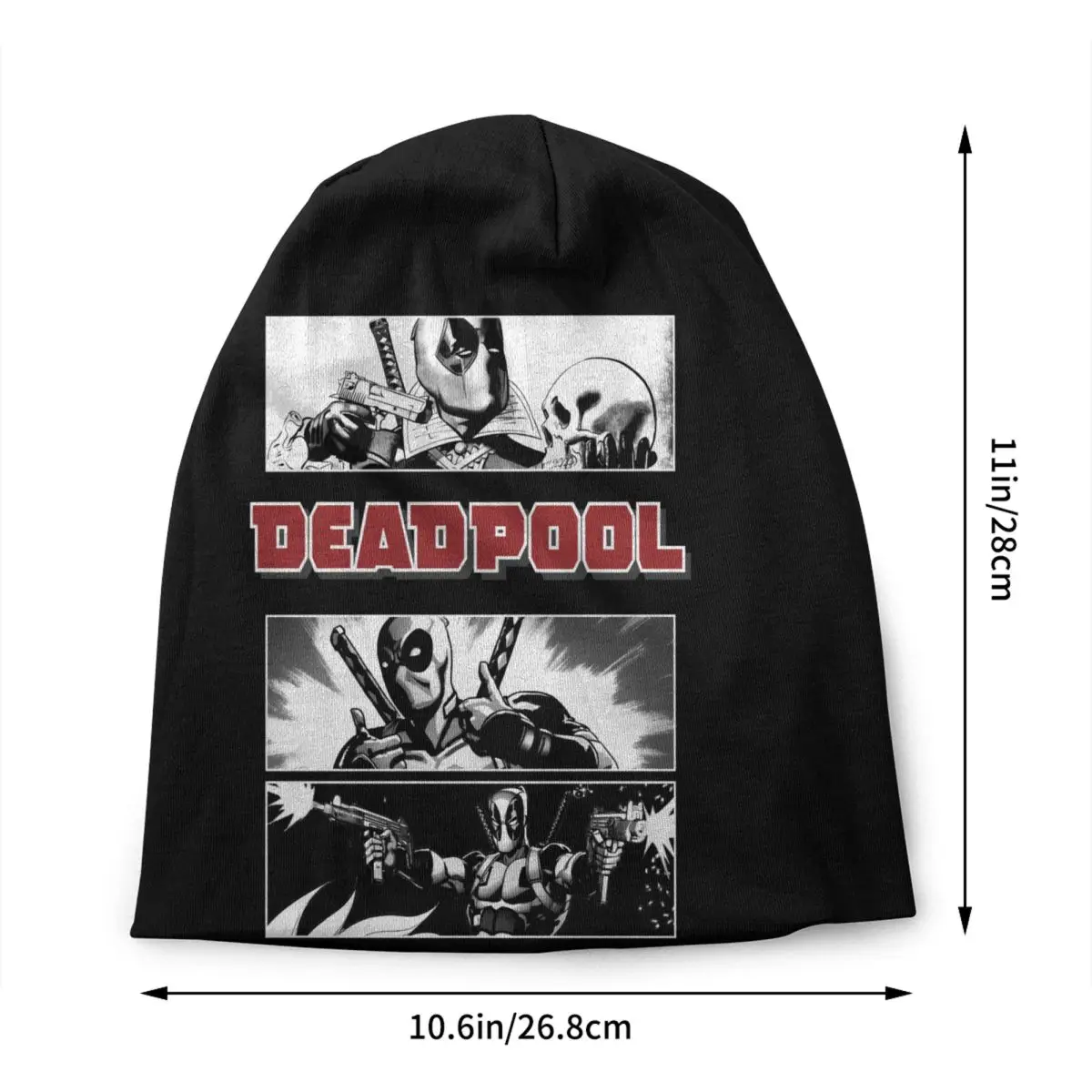 Custom Deadpool Poet Boxes Beanie Cap Unisex Winter Warm Bonnet Femme Knitting Hats Fashion Outdoor Skullies Beanies Hats