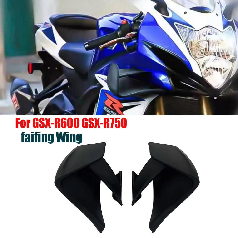 

Motorcycle fixed wing cover For Suzuki GSX-R600 GSX-R750 2011-2018 aerodynamic frame gsx-r600 new wing air guide spoiler aileron