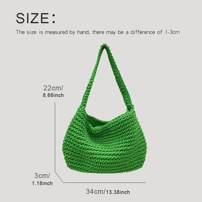 Casual Bag For Women Luxury Designer Handbags And Purse 2023 New In Cotton Handcrafted Cross Hollow Out Slim Shoulder Inner Bag