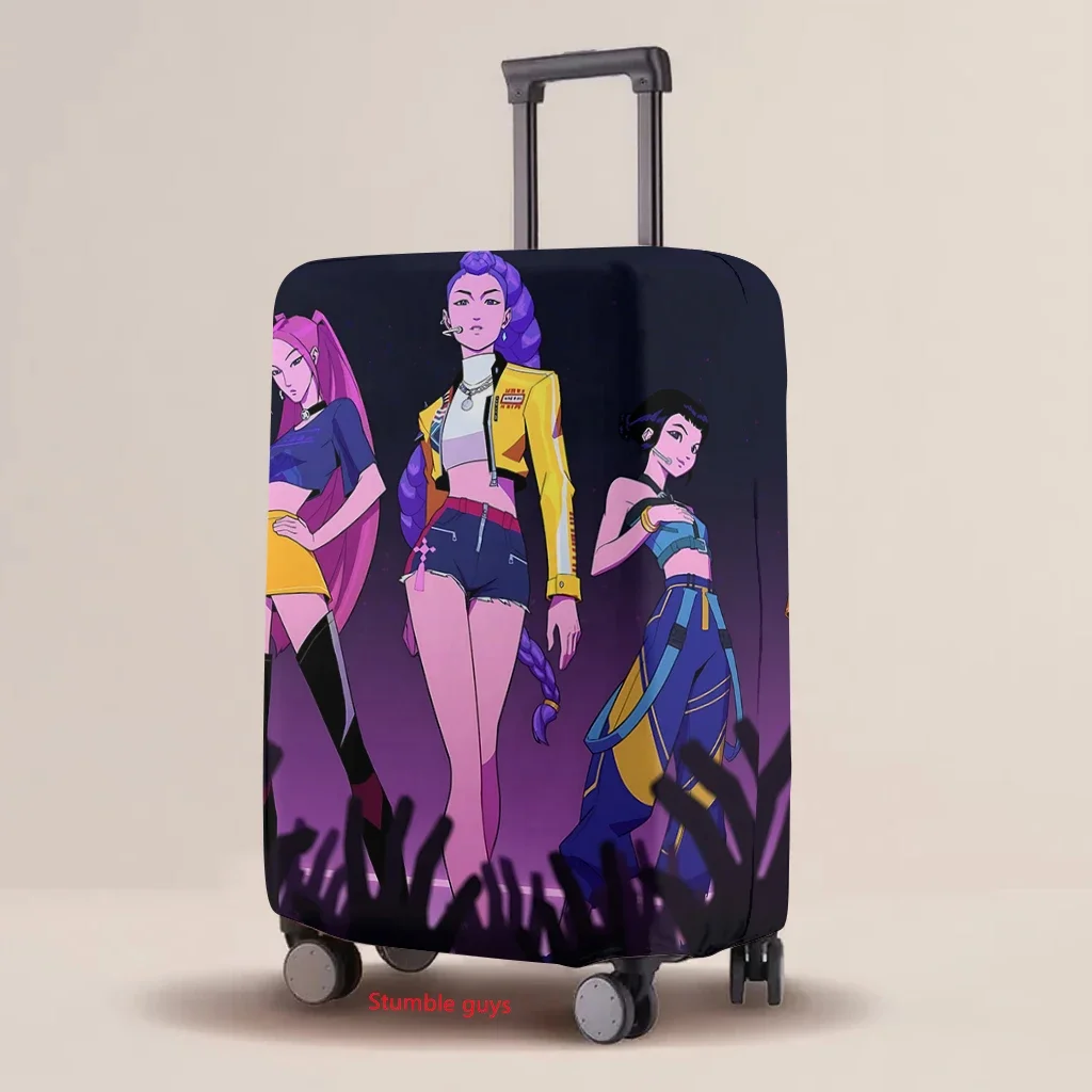Pokrowiec na walizkę z motywem Kpop Demon Hunters, odporny na zużycie, elastyczny, modny, ochronny, akcesoria podróżne ​