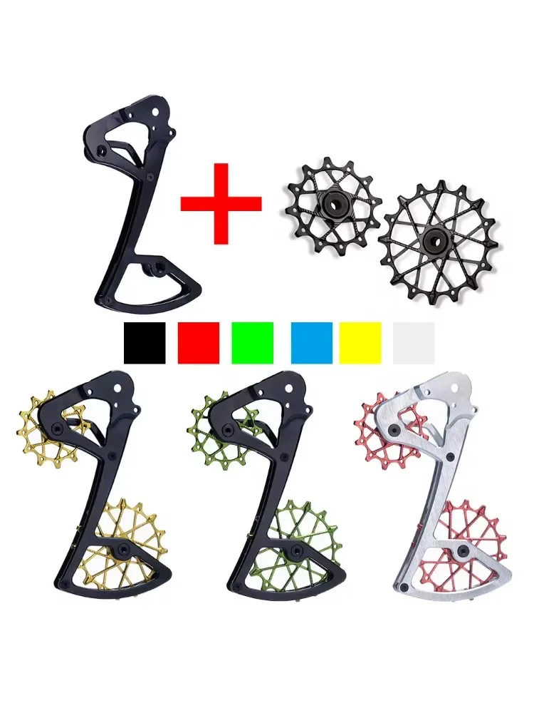 AliExpress NONE Mtb Road Rear Derailleur Cage Pulley Wheels for SRAM 11/12 speed Derailleur Oversized Bearing For NX GX X01 XX1 EAGLE AXS