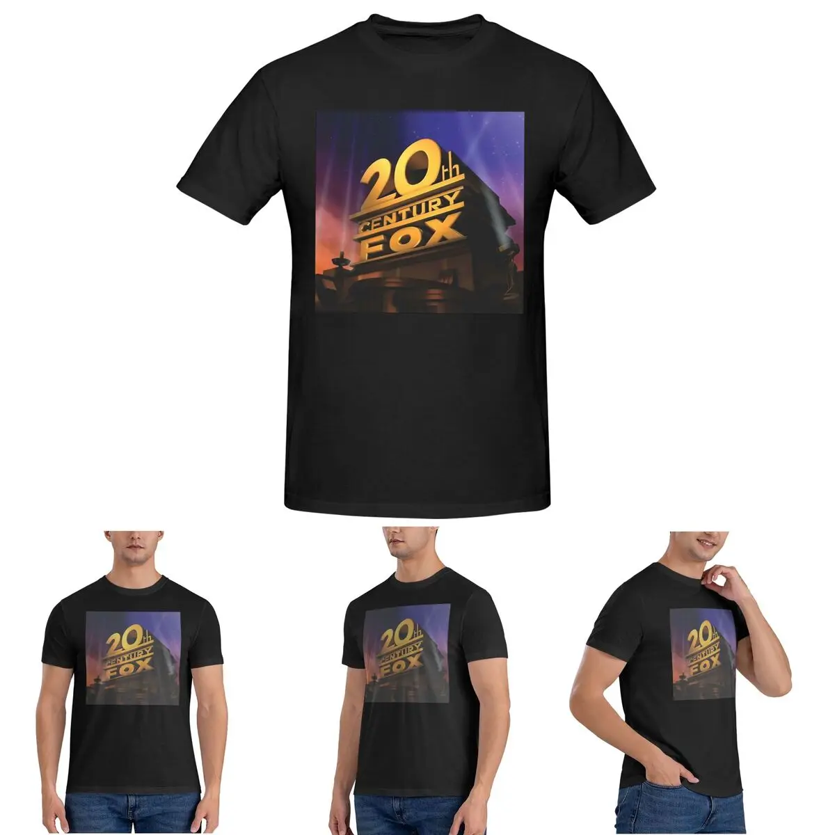 

Классическая мужская футболка с лисой 20-го века, хлопковые футболки большого размера, мужские футболки с коротким круглым вырезом, летняя одежда, топы S-6XL