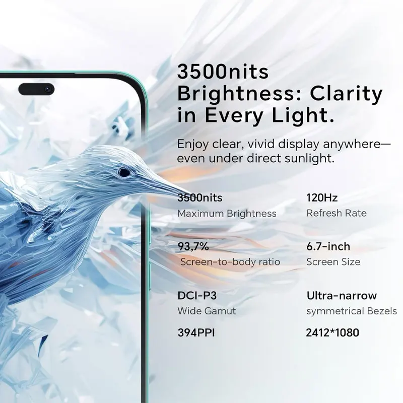 HONOR 400 Lite 5G Smartphone Global Version Dimensity 7025 Ultra 6.7" 120Hz AMOLED Screen 108MP Camera 5230mAh 35W SuperCharge image 3