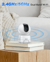 ANNKE 4MP Dual-Band WiFi Indoor Camera 2.4/5 Ghz Human Sound Detection Smart Tracking Two-Way Audio IP Cameras Work with Alexa