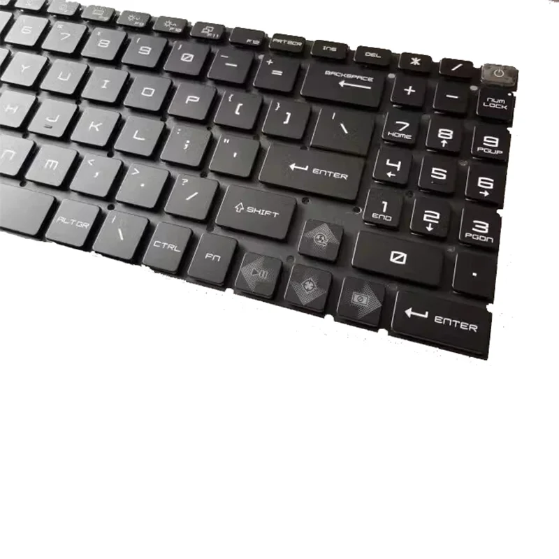 New US Keyboard RGB Colorful Backlit For MSI Alpha 15 B5EEK Alpha 17 B5EEK