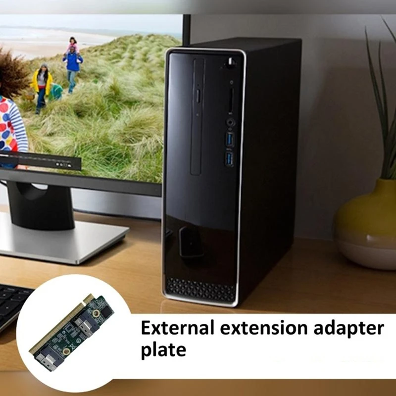 High Speed SFF-8654 to PCIe X16 External Extension Card Adapters Hot Sale in Stock