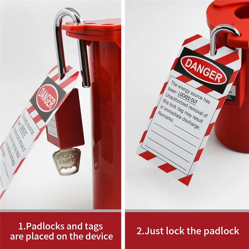 

B29C-'Do Not Operate' Maintenance Tags With Ties, 50PCS Set For Lockout Tagout Safety
