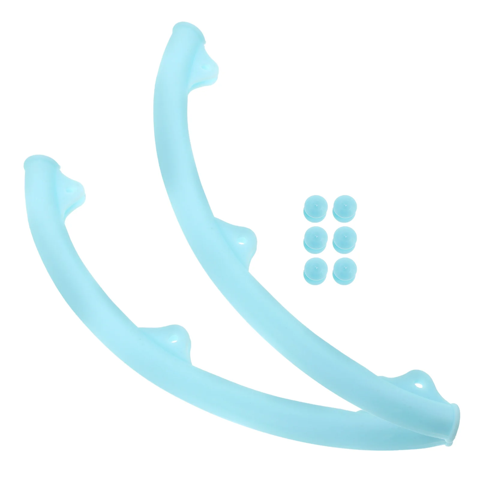 

1 Pair Frame Protector Green Silicone Head Sticker Durable Protective Frame Protector Wear Resistant Racket Cover Removable