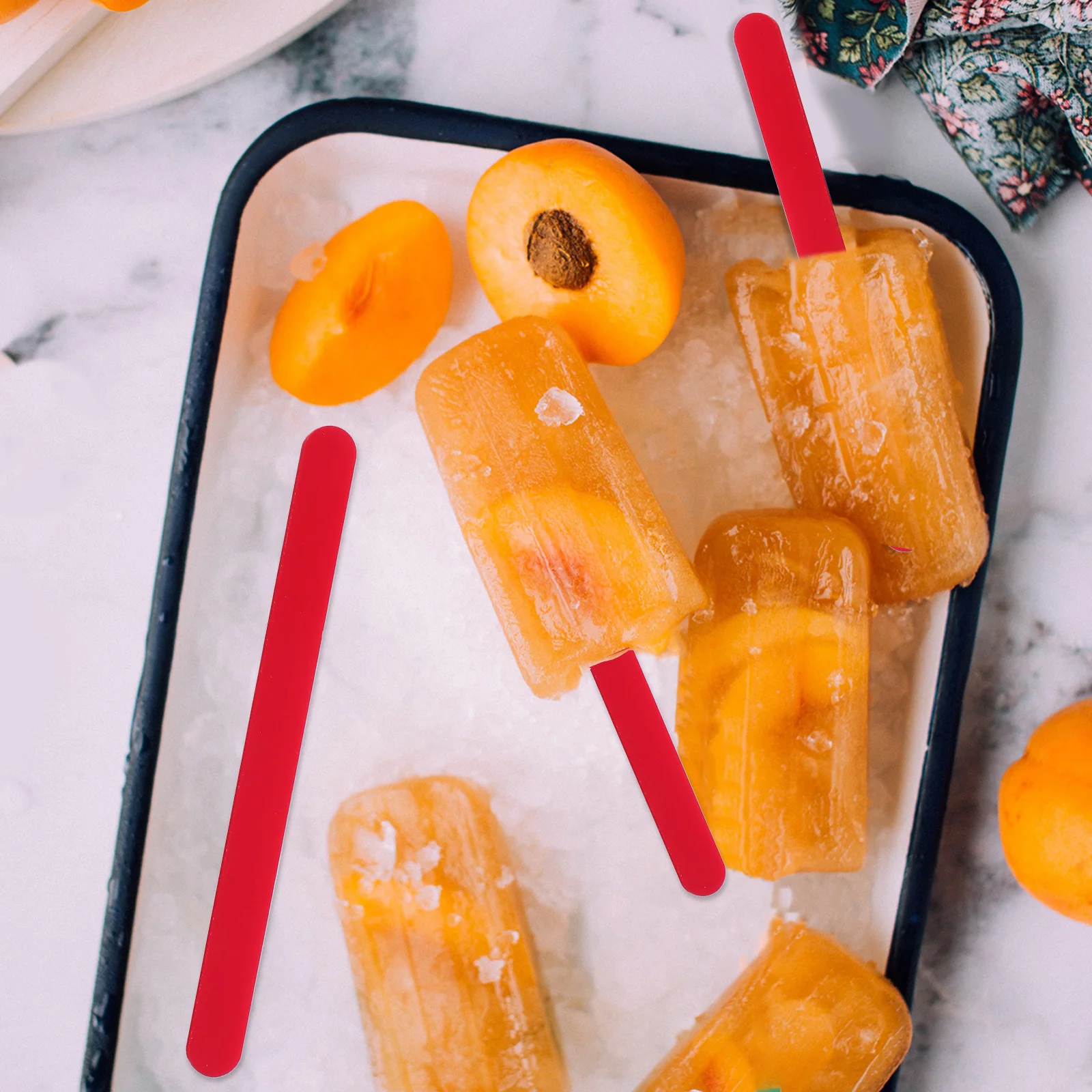 

50pcs Acrylic Popsicle Sticks 4.5 Inch Reusable Ice Cream Tools For Diy Crafts Homemade Lollies Cake Pops Dessert Sticks Candy