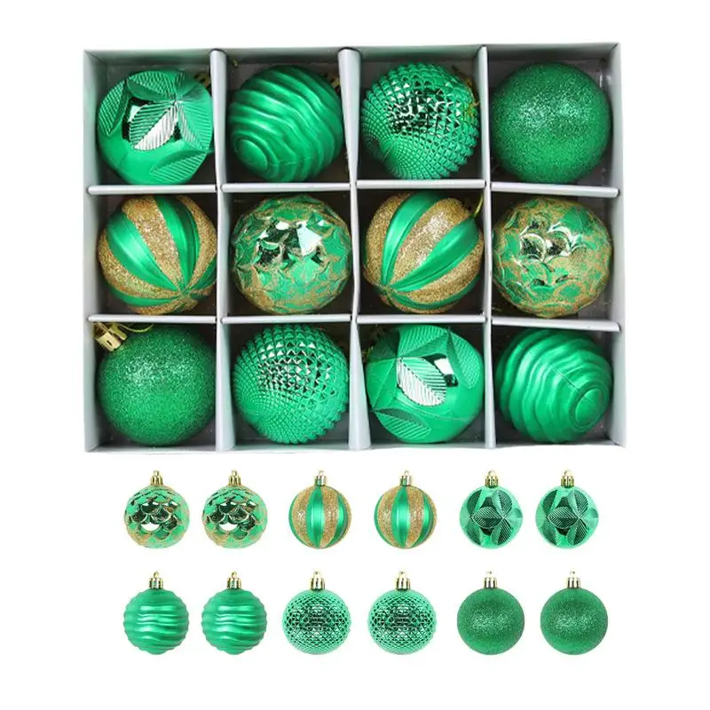 Christmas Tree Ball Set 12pcs Christmas Ball Pendant Christmas Ornaments Set Classic Christmas Decorations Colorful Ball