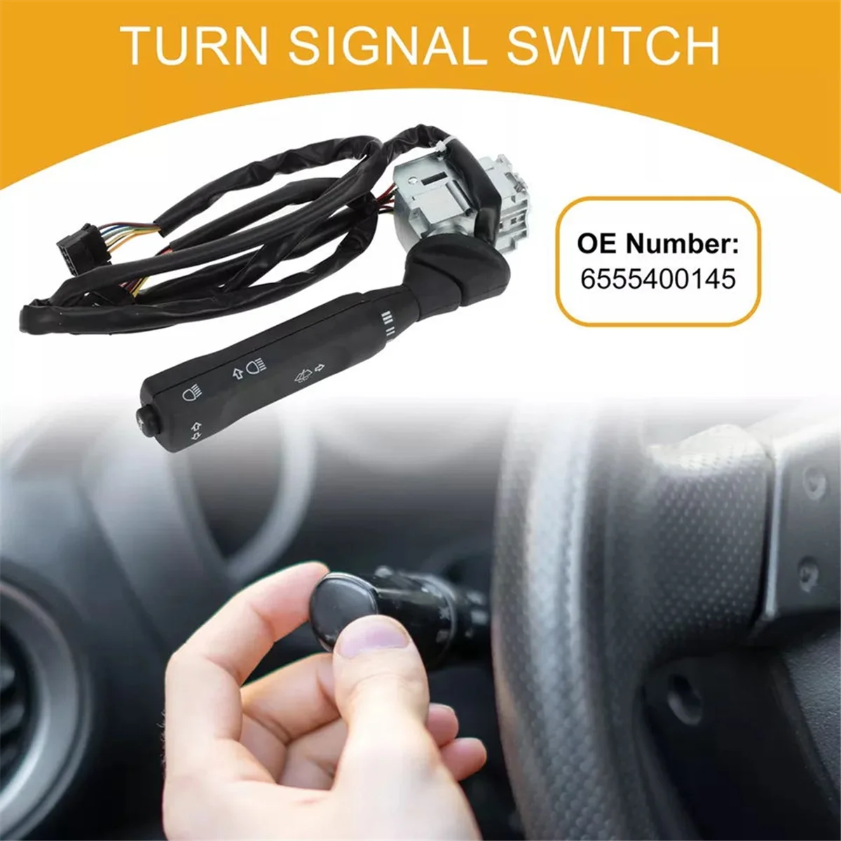 Car Steering Column Turn Signal Switch Lever 6555400145 Multifunction Combination Switch for Mercedes-Benz Truck