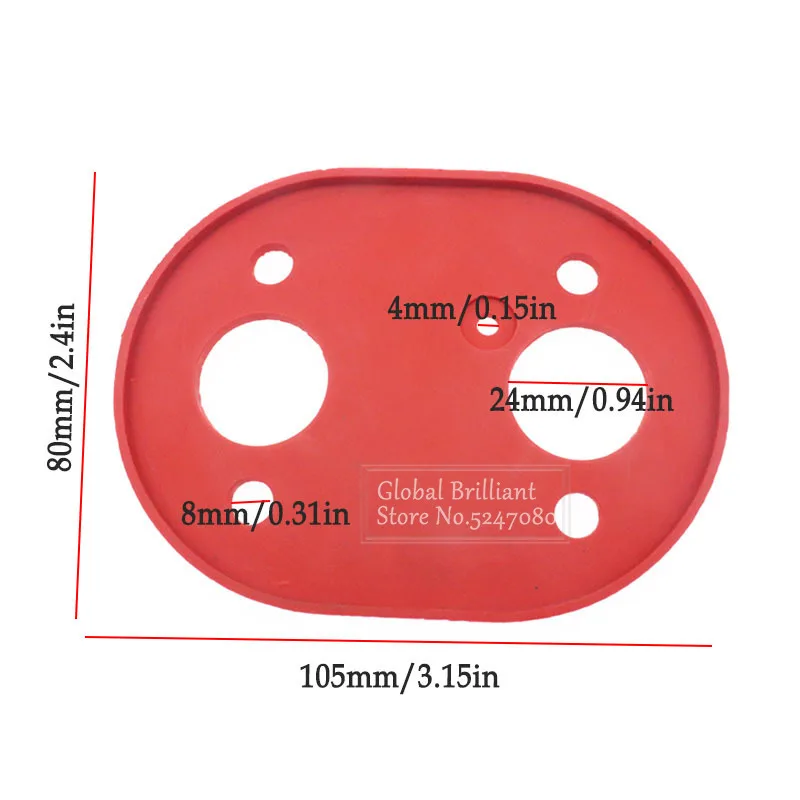 Car Air Heater Gaskets Base Rubber Pad For Diesel Parking Heater For Eberspacher/Airtronic D2 D4 For Webasto/Air Top 2000 Winter