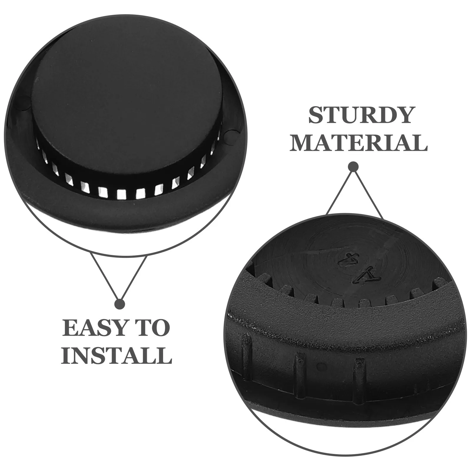 

5Pcs Plastic Circular Air Vent Covers Durable Round Ventilation Plug for Cabinet Furniture Wardrobe Vent Hole Protection