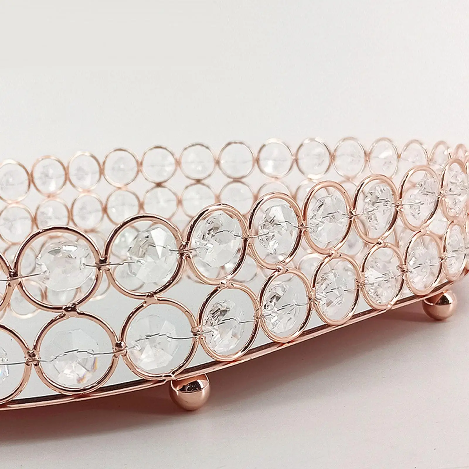 Mirror Vanity Tray Dresser Display Storage Serving Tray for Wedding Decor