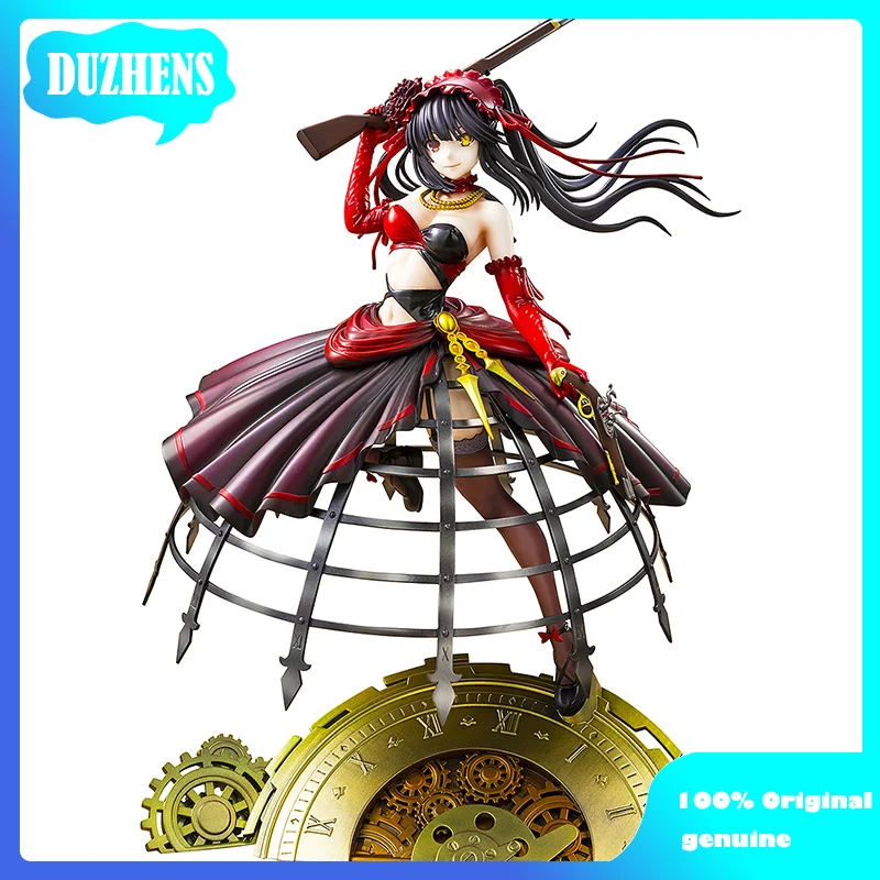 

100% Original:DATE A LIVE Tokisaki Kurumi Evening dress 33cm PVC Action Figure Anime Figure Model Toys Collection Doll Gift