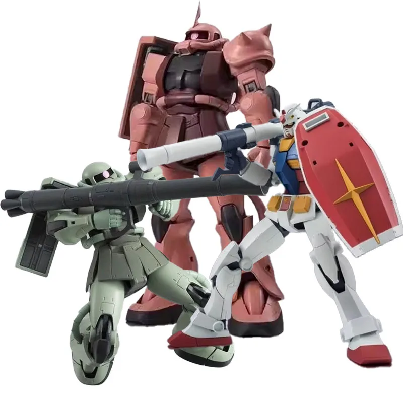 

Bandai Genuine Anime RX-78-2 GUNDAM Zaku Ⅱ Ver. A.N.I.M.E. THE ROBOT SPIRITS Model Kit Toys Action Figure Gifts Collectible